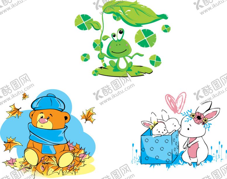 编号：61161505070738196306【酷图网】源文件下载-熊青怪兽彩虹卡通可爱