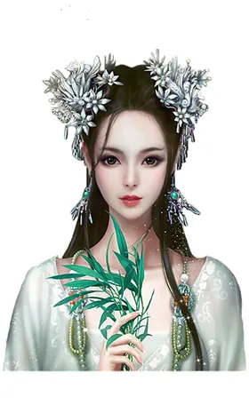 古装帅哥美女插画图片
