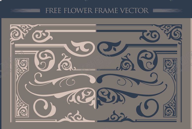 编号：94685610292349525882【酷图网】源文件下载-古典对称花边