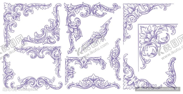 编号：35222311210330568486【酷图网】源文件下载-花纹角纹图案