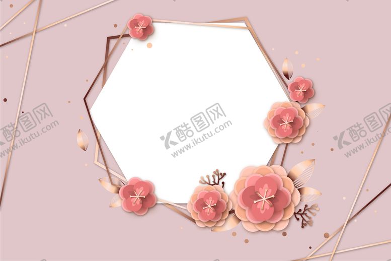 编号：09465809240858488572【酷图网】源文件下载-纸质花朵背景 