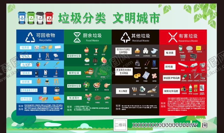 编号：42120609261539325219【酷图网】源文件下载-垃圾分类