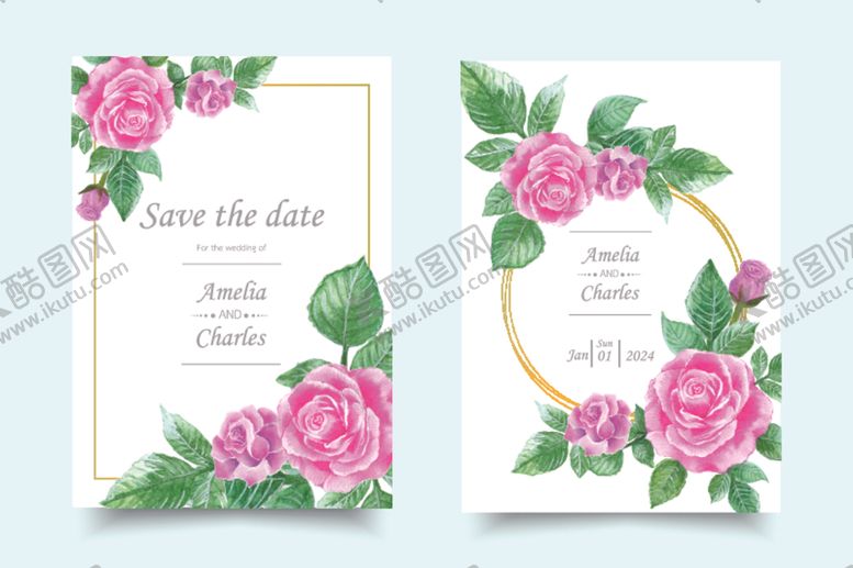 编号：77036010061352188996【酷图网】源文件下载-婚礼邀请卡