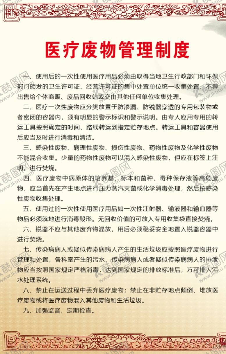 编号：14245710272000331656【酷图网】源文件下载-医疗废物管理制度2