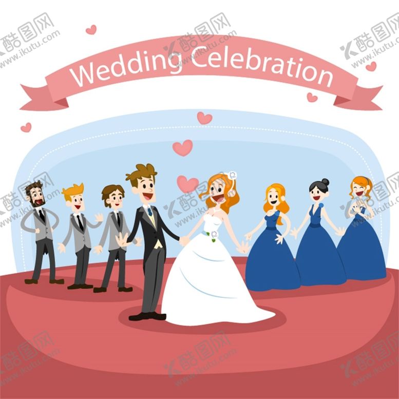 编号：46372010080645309523【酷图网】源文件下载-卡通婚礼