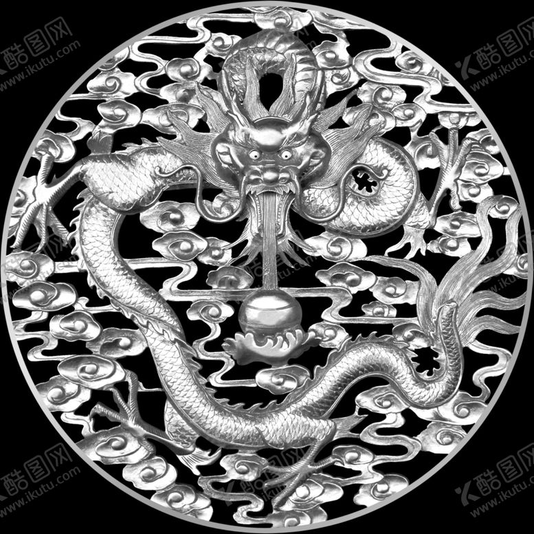 编号：26762310311940586184【酷图网】源文件下载-银色龙纹