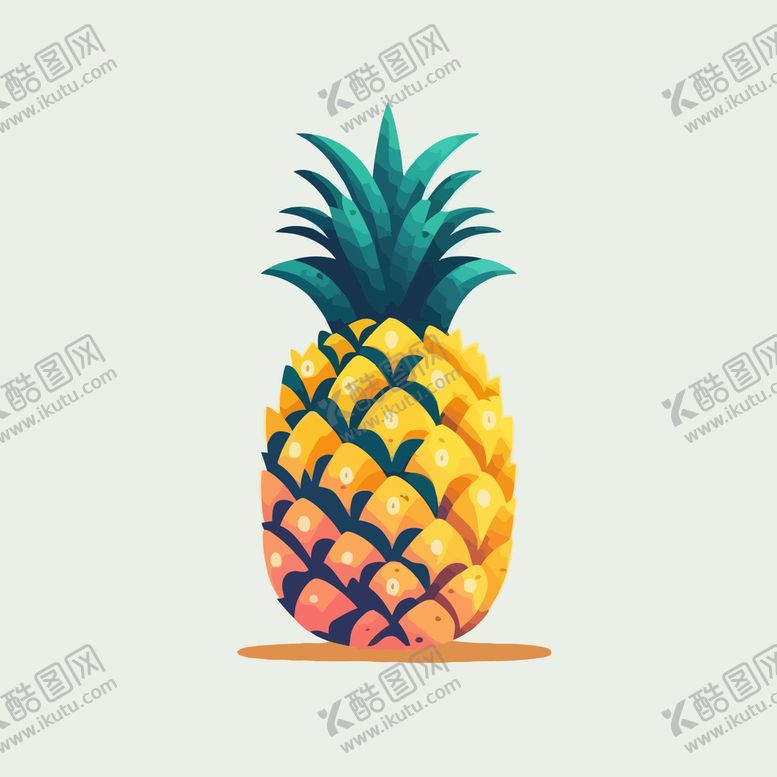 编号：21370301201711452323【酷图网】源文件下载-卡通菠萝
