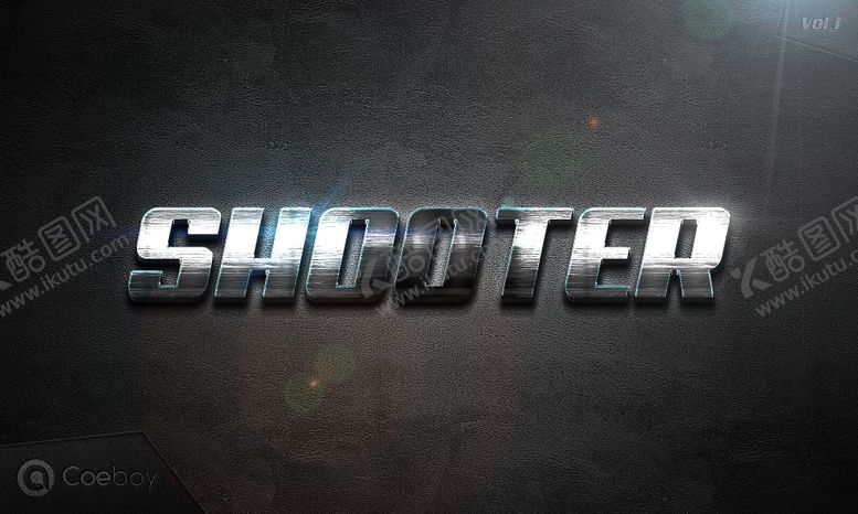 编号：17012606190559137521【酷图网】源文件下载-特级质感金属特效字