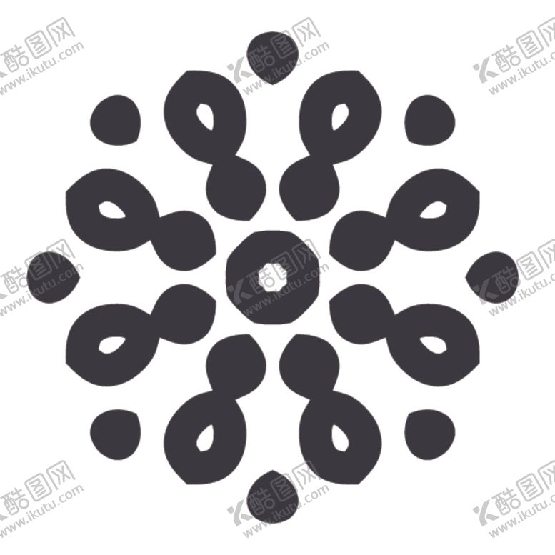 编号：27598507092021486804【酷图网】源文件下载-黑白简约花纹图案设计