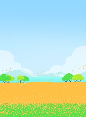 自然风景插画图片