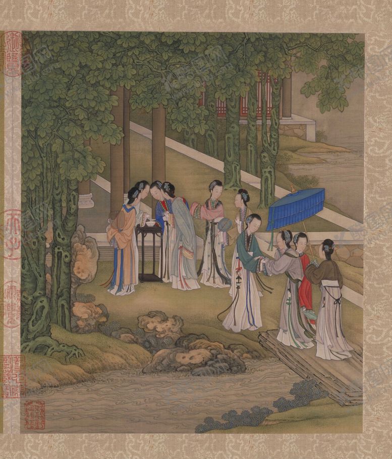 编号：90281610021231044250【酷图网】源文件下载-桐荫乞巧