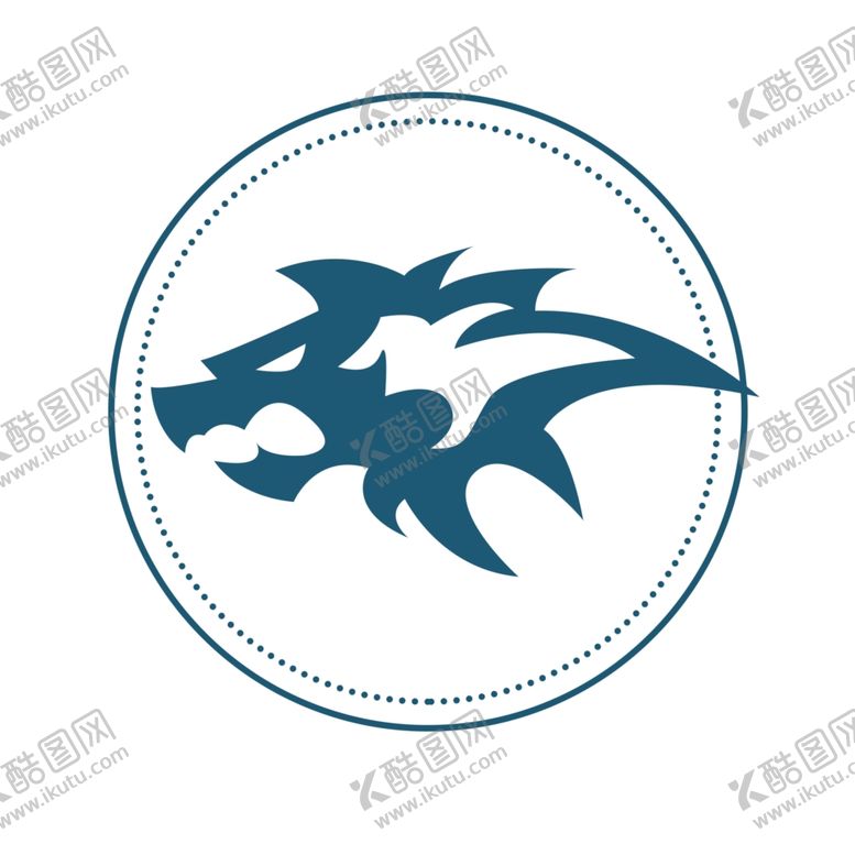 编号：70685911010500007336【酷图网】源文件下载-狼图标