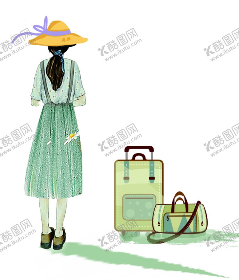 编号：80662604302219059286【酷图网】源文件下载-彩绘人物背影