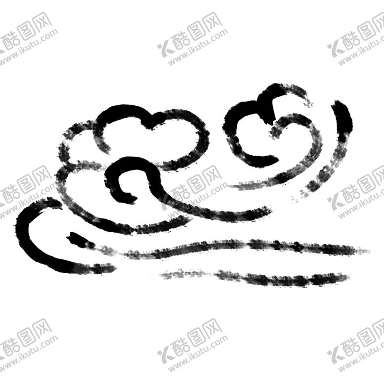 编号：21940809200859407214【酷图网】源文件下载-手绘水墨中国风古风云素材
