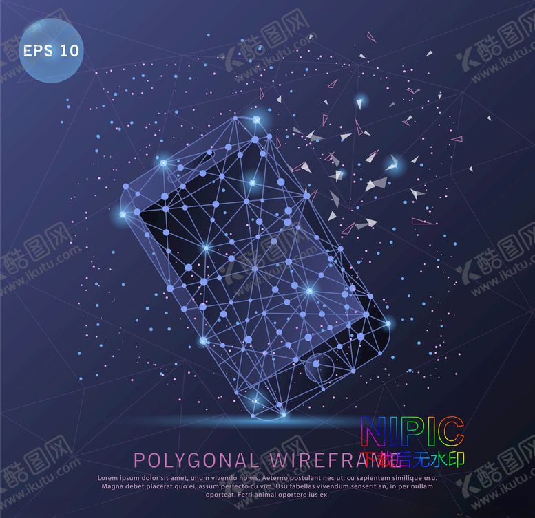 编号：70708304180009422266【酷图网】源文件下载-plexus点线背景