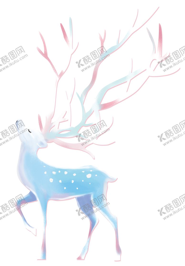 编号：13705309292005182924【酷图网】源文件下载-卡通鹿