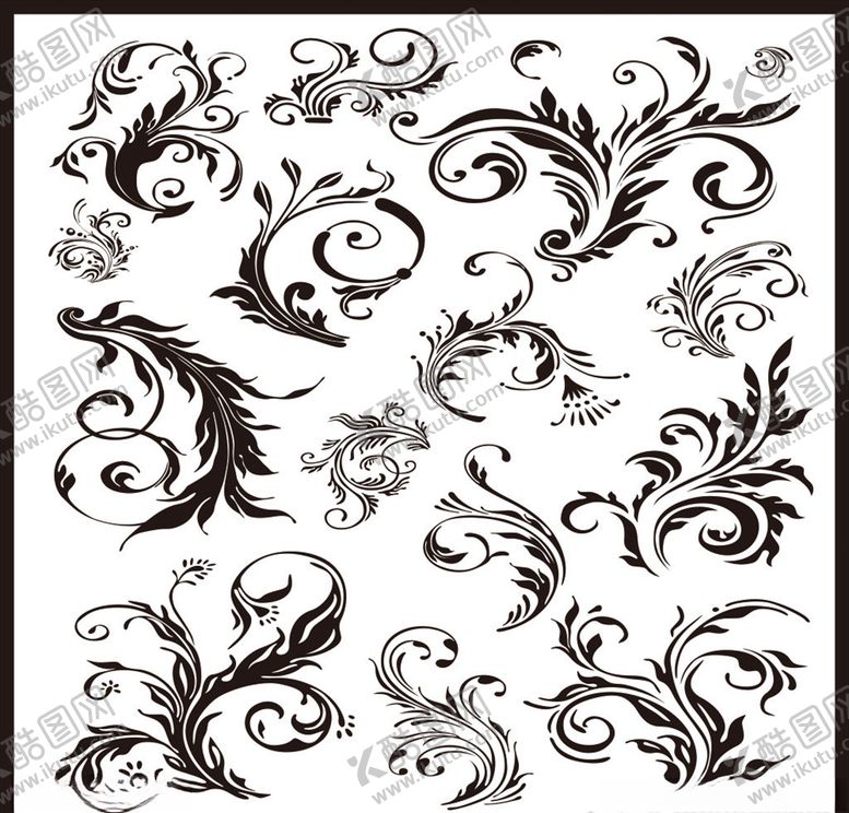 编号：62037009241139243016【酷图网】源文件下载-植物花纹时尚花纹艺术花纹