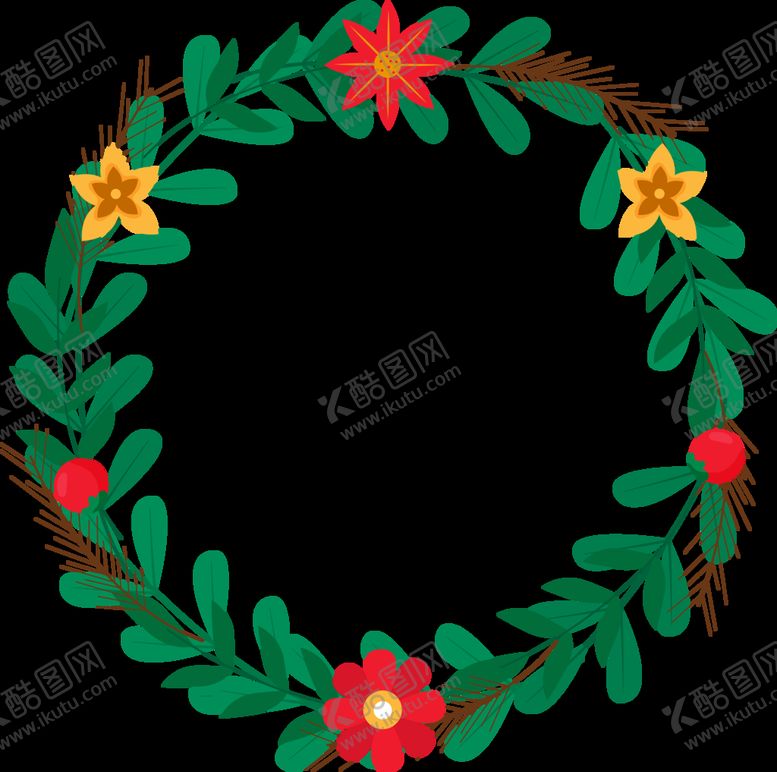编号：10263610271749545854【酷图网】源文件下载-植物花环