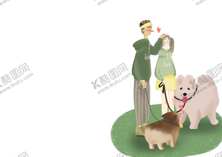 编号：38905410080541151479【酷图网】源文件下载-甜蜜恩爱的两口子