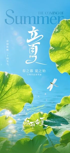 立夏节气海报