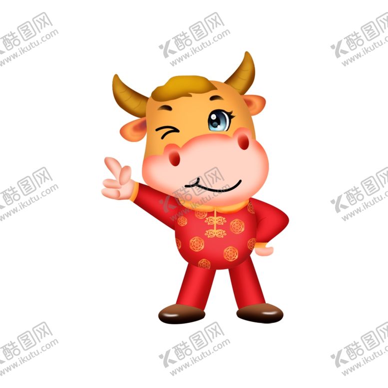 编号：33226612131839597347【酷图网】源文件下载-吉祥物牛