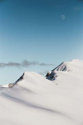 山川雪山风景装饰画