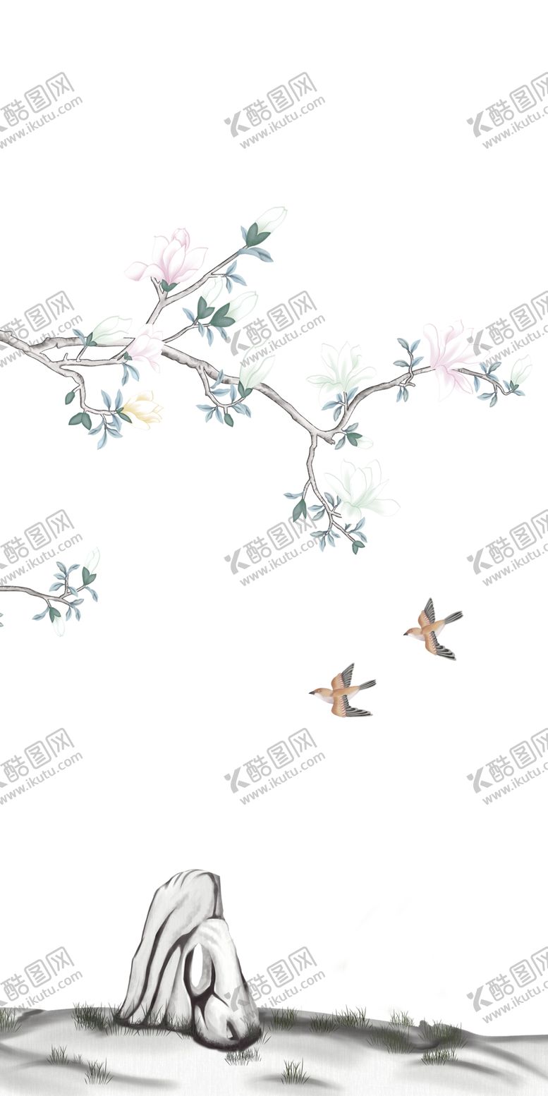 编号：95384012111015262450【酷图网】源文件下载-国画花鸟