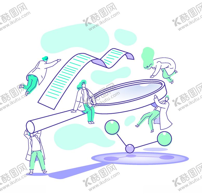 编号：30228607081300545351【酷图网】源文件下载-矢量卡通科学实验人物