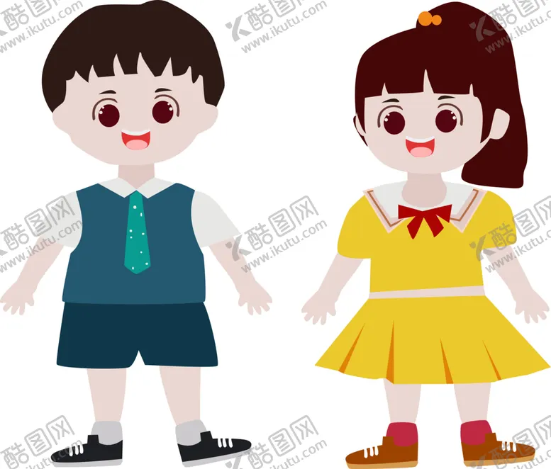 编号：56857402210136515253【酷图网】源文件下载-卡通小孩