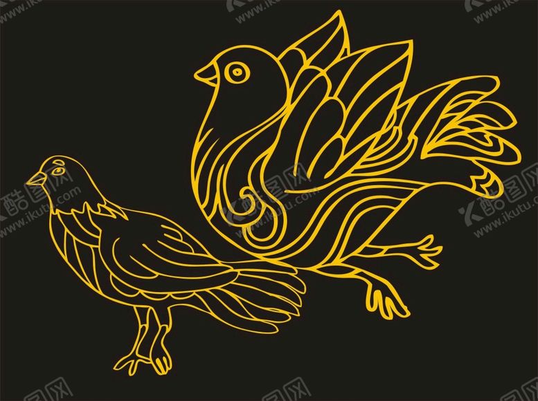 编号：57734701260939413739【酷图网】源文件下载-手绘卡通鸟类