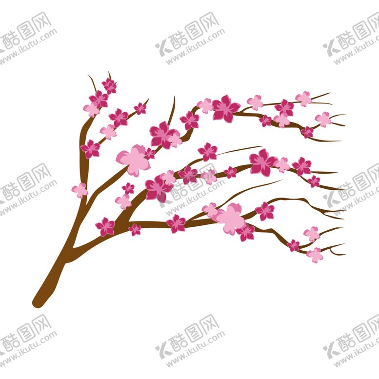 编号：61942605140412376318【酷图网】源文件下载-中国风水墨梅