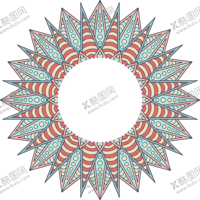 编号：20917702091759202905【酷图网】源文件下载-彩色复古花纹