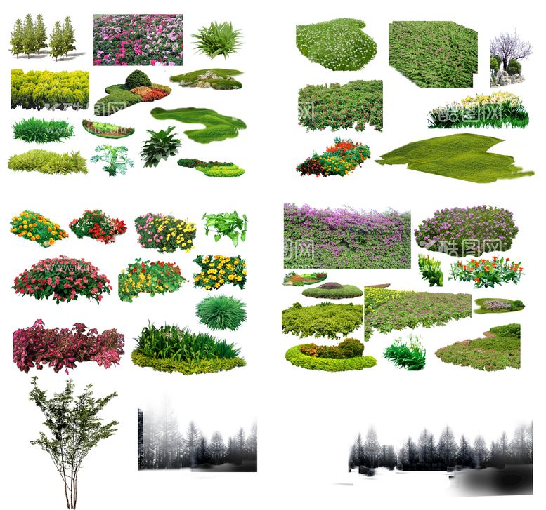 编号：25063409151210057216【酷图网】源文件下载-景观效果图灌木草丛