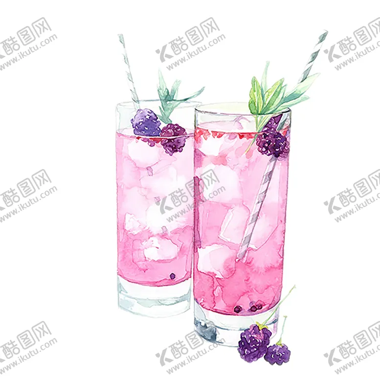 编号：61701003300837555494【酷图网】源文件下载-蓝莓饮品饮料夏季海报素材