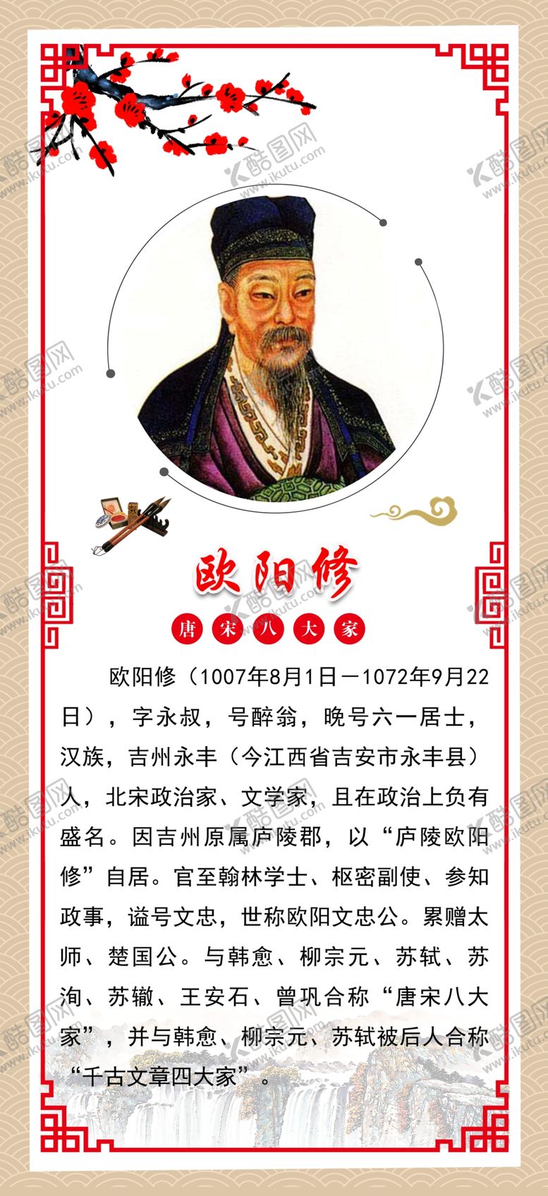编号：29544110200556317838【酷图网】源文件下载-唐宋八大家