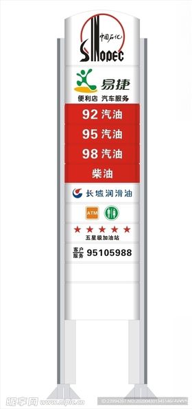 中国石化品牌立柱