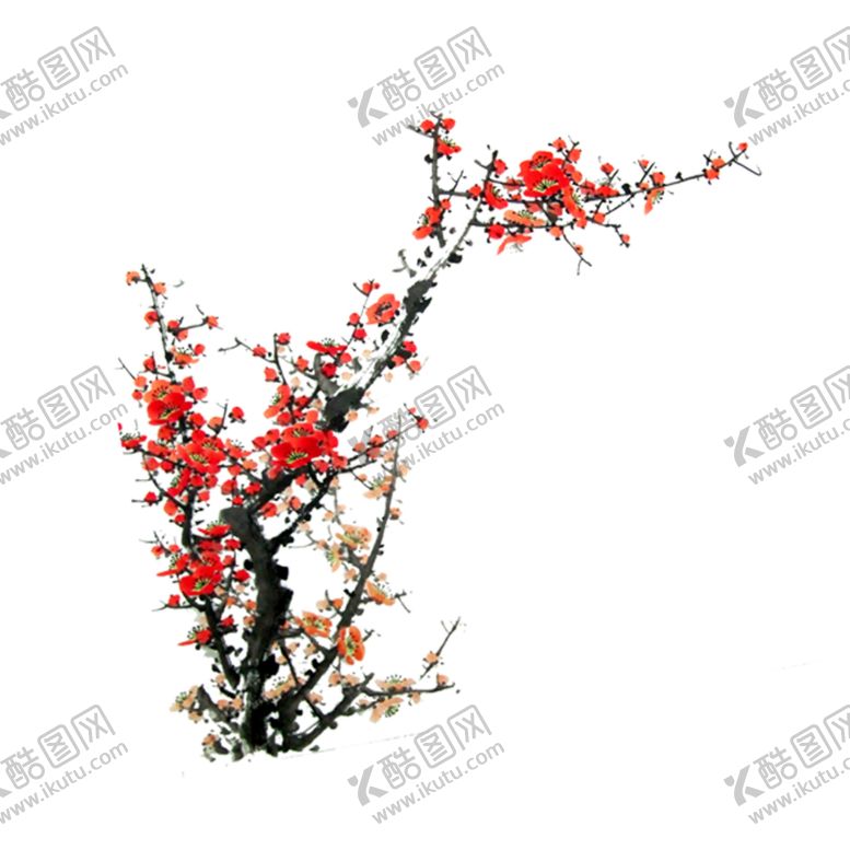 编号：37892306190303552745【酷图网】源文件下载-梅花国画