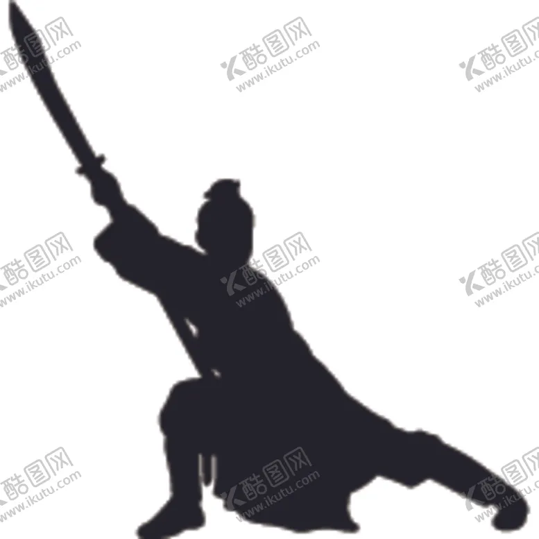 编号：23723205040323437681【酷图网】源文件下载-武术格斗剪影