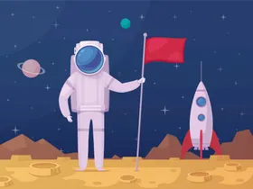宇航员宙天卡通人物天活动卡通