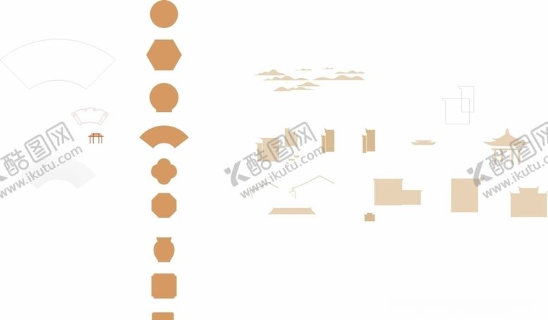 编号：63242505091544127570【酷图网】源文件下载-中式形状矢量
