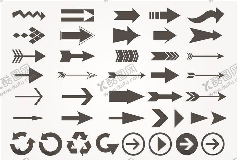 编号：48654109280406043891【酷图网】源文件下载-箭头图标设计