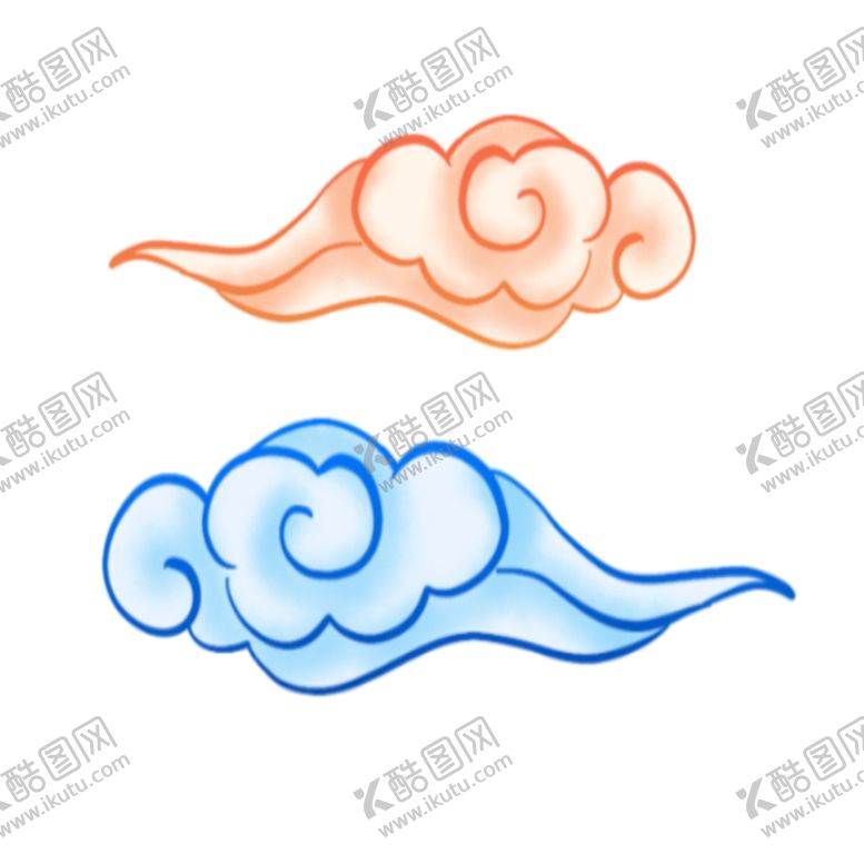 编号：65054009260451084385【酷图网】源文件下载-卡通云朵云纹