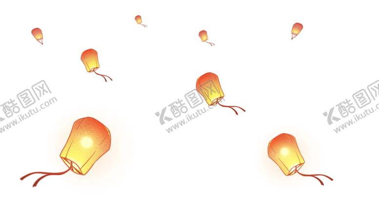 编号：23953202212328321107【酷图网】源文件下载-中秋元宵卡通孔明灯