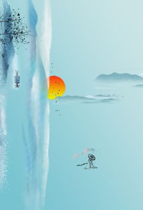 地产活动复古背景海报素材