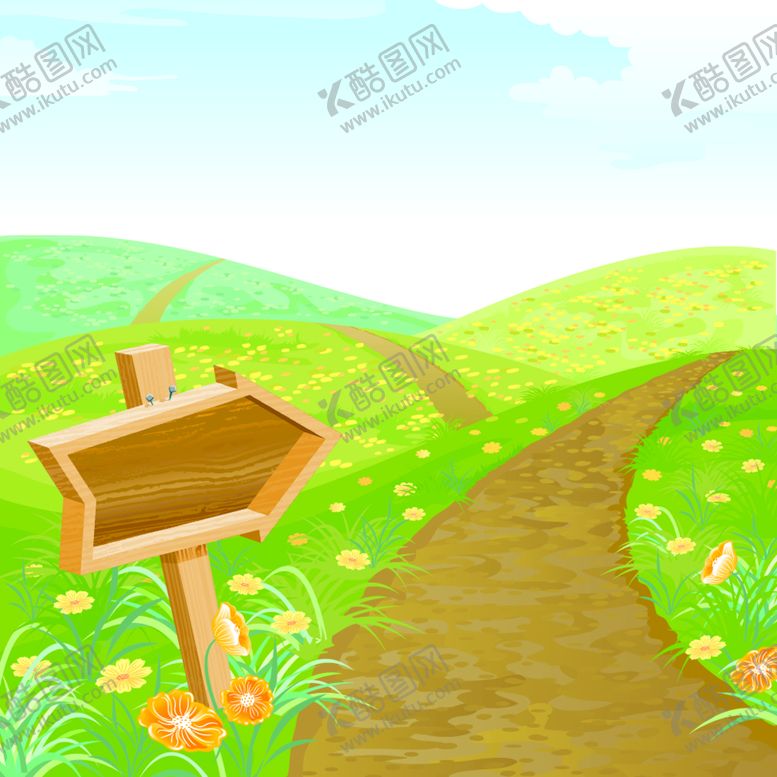 编号：57401809120219405467【酷图网】源文件下载-鲜花小路指引