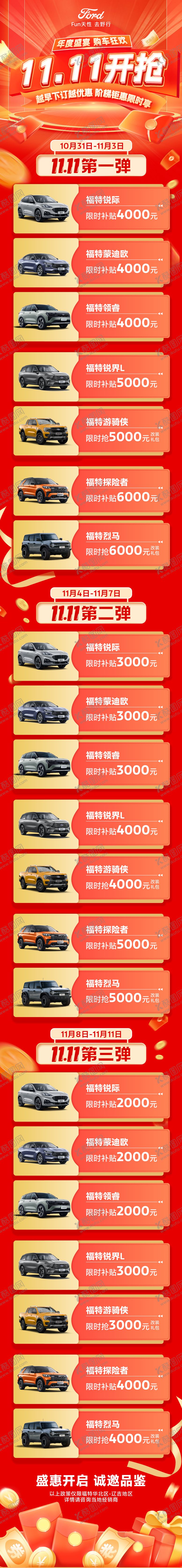 编号：14130012111427042768【酷图网】源文件下载-汽车双十一车型促销政策