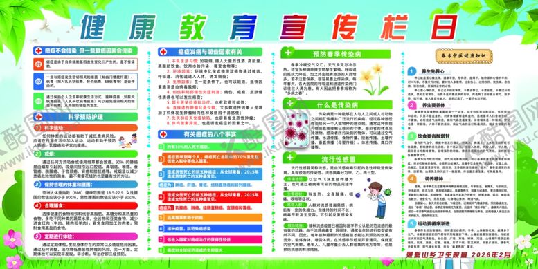 编号：34832904031525372047【酷图网】源文件下载-健康教育宣传栏