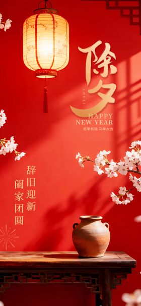 喜庆春节除夕新年海报