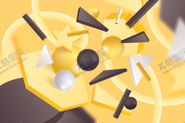 编号：66458109280003182662【酷图网】源文件下载-3D几何背景