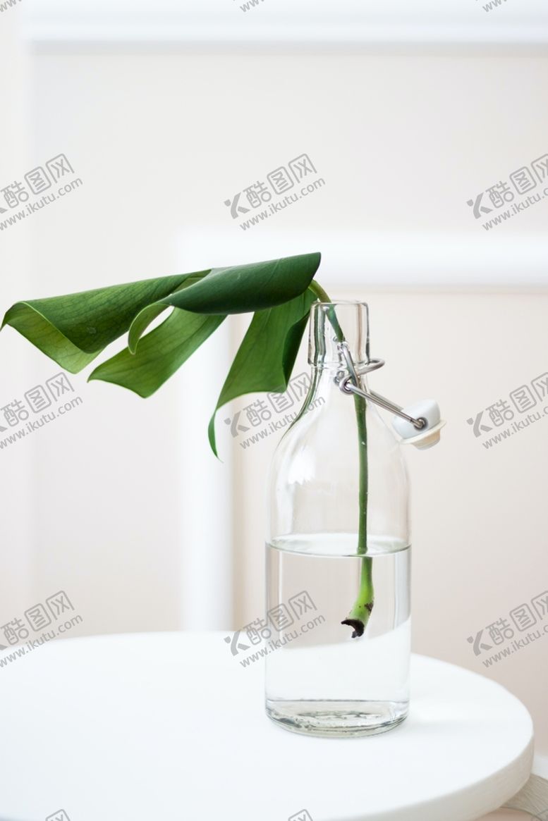 编号：69387009211933058261【酷图网】源文件下载-简约风照片背景桌子上透明的花瓶
